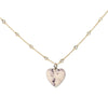 Personalized Large Sterling Silver Heart Picture Pendant with Sterling Silver Ball Chain