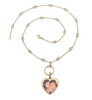 Signature Collection:  Silver Mini Script Name Necklace on Crystal by the Yard Chain