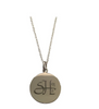 Signature Collection:  Silver Mini Script Name Necklace on Crystal by the Yard Chain